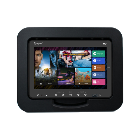 buspad higer bus yutong bus zhongtong bus kinglong bus bus seat screen bus entertainment system bus vod